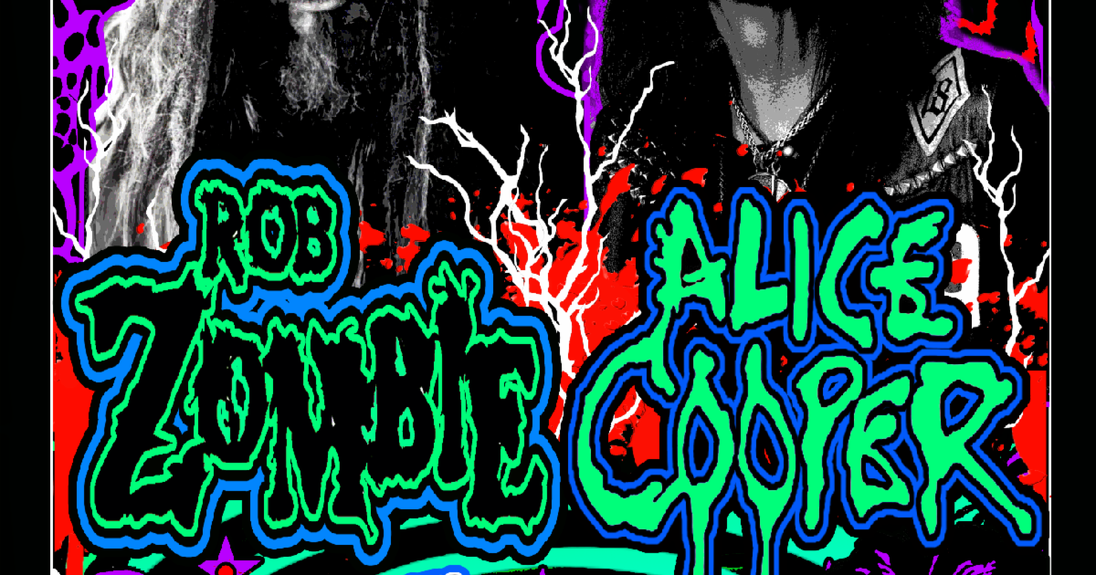 Rob Zombie & Alice Cooper The Freaks on Parade Tour 2024 Visit Saint