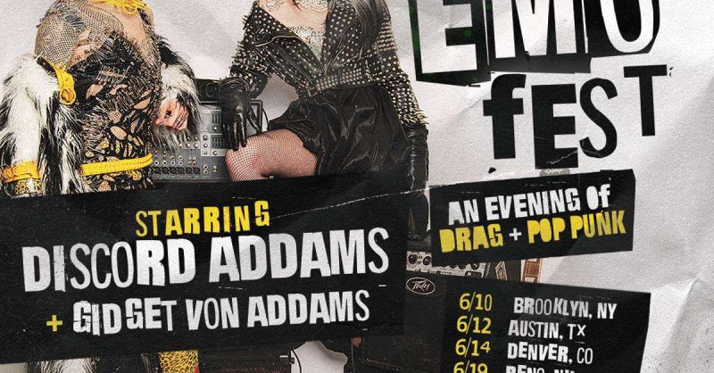 EMO FEST: An Evening of Drag + Pop Punk by Discord Addams | Visit